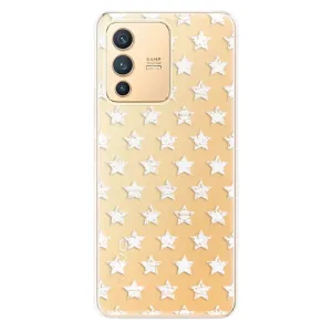 Odolné silikonové pouzdro iSaprio - Stars Pattern - white - Vivo V23 5G