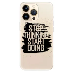 Odolné silikonové pouzdro iSaprio - Start Doing - black - iPhone 13 Pro