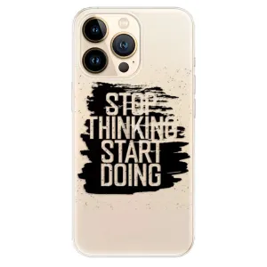 Odolné silikonové pouzdro iSaprio - Start Doing - black - iPhone 13 Pro Max