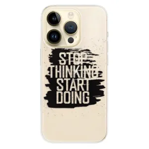 Odolné silikonové pouzdro iSaprio - Start Doing - black - iPhone 14 Pro