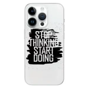 Odolné silikonové pouzdro iSaprio - Start Doing - black - iPhone 15 Pro