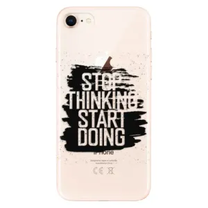 Odolné silikonové pouzdro iSaprio - Start Doing - black - iPhone 8