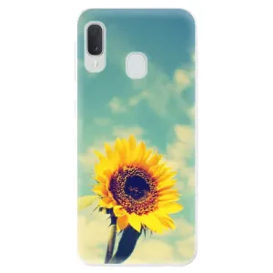 Odolné silikonové pouzdro iSaprio - Sunflower 01 - Samsung Galaxy A20e
