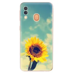 Odolné silikonové pouzdro iSaprio - Sunflower 01 - Samsung Galaxy A40