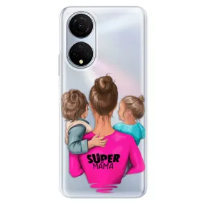 Odolné silikonové pouzdro iSaprio - Super Mama - Boy and Girl - Honor X7