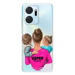 Odolné silikonové pouzdro iSaprio - Super Mama - Boy and Girl - Honor X7a