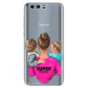 Odolné silikonové pouzdro iSaprio - Super Mama - Boy and Girl - Huawei Honor 9