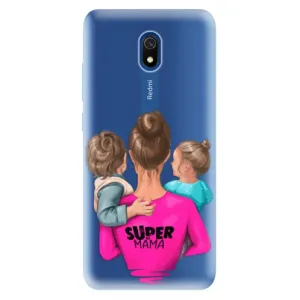 Odolné silikonové pouzdro iSaprio - Super Mama - Boy and Girl - Xiaomi Redmi 8A