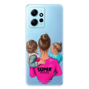 Odolné silikonové pouzdro iSaprio - Super Mama - Boy and Girl - Xiaomi Redmi Note 12 5G