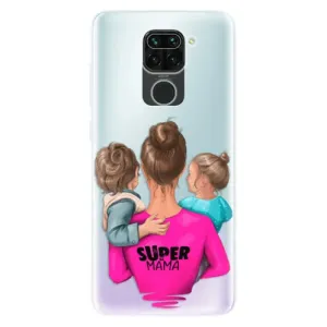 Odolné silikonové pouzdro iSaprio - Super Mama - Boy and Girl - Xiaomi Redmi Note 9