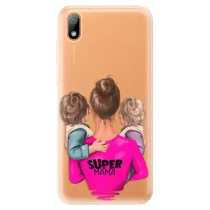 Odolné silikonové pouzdro iSaprio - Super Mama - Two Boys - Huawei Y5 2019