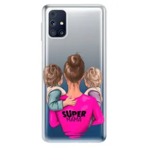 Odolné silikonové pouzdro iSaprio - Super Mama - Two Boys - Samsung Galaxy M31s