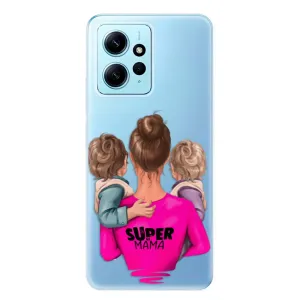 Odolné silikonové pouzdro iSaprio - Super Mama - Two Boys - Xiaomi Redmi Note 12 5G