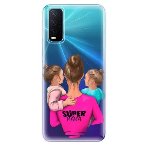 Odolné silikonové pouzdro iSaprio - Super Mama - Two Girls - Vivo Y20s