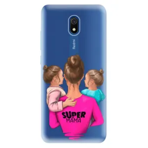 Odolné silikonové pouzdro iSaprio - Super Mama - Two Girls - Xiaomi Redmi 8A