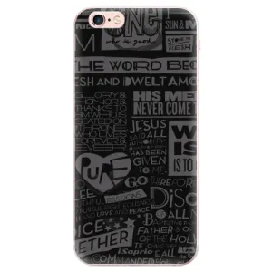 Odolné silikonové pouzdro iSaprio - Text 01 - iPhone 6 Plus/6S Plus