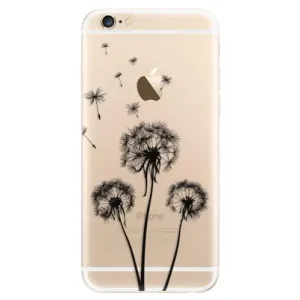 Odolné silikonové pouzdro iSaprio - Three Dandelions - black - iPhone 6/6S