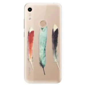Odolné silikonové pouzdro iSaprio - Three Feathers - Huawei Honor 8A