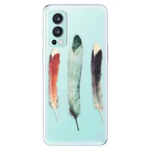Odolné silikonové pouzdro iSaprio - Three Feathers - OnePlus Nord 2 5G