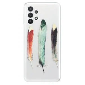 Odolné silikonové pouzdro iSaprio - Three Feathers - Samsung Galaxy A32