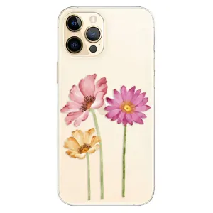 Odolné silikonové pouzdro iSaprio - Three Flowers - iPhone 12 Pro