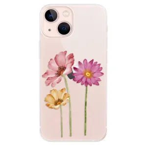 Odolné silikonové pouzdro iSaprio - Three Flowers - iPhone 13 mini