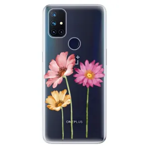 Odolné silikonové pouzdro iSaprio - Three Flowers - OnePlus Nord N10 5G