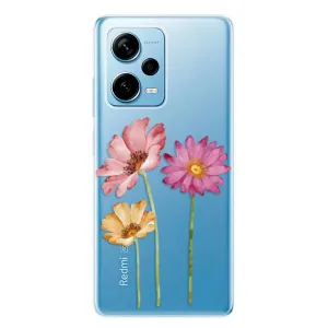 Odolné silikonové pouzdro iSaprio - Three Flowers - Xiaomi Redmi Note 12 Pro 5G / Poco X5 Pro 5G
