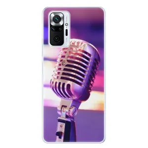 Odolné silikonové pouzdro iSaprio - Vintage Microphone - Xiaomi Redmi Note 10 Pro