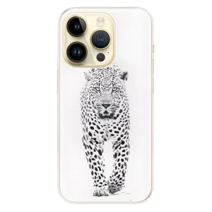 Odolné silikonové pouzdro iSaprio - White Jaguar - iPhone 14 Pro