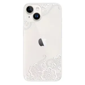 Odolné silikonové pouzdro iSaprio - White Lace 02 - iPhone 15 Plus