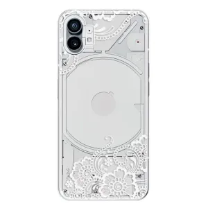 Odolné silikonové pouzdro iSaprio - White Lace 02 - Nothing Phone (1)