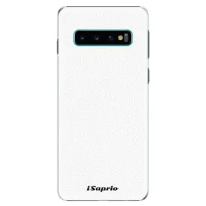 Plastové pouzdro iSaprio - 4Pure - bílý - Samsung Galaxy S10