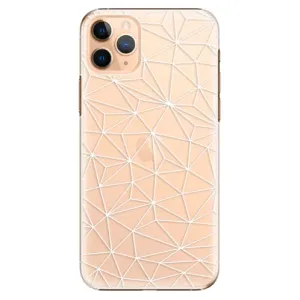 Plastové pouzdro iSaprio - Abstract Triangles 03 - white - iPhone 11 Pro Max