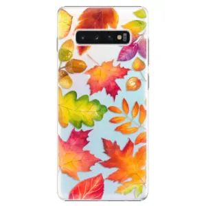 Plastové pouzdro iSaprio - Autumn Leaves 01 - Samsung Galaxy S10+