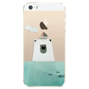 Plastové pouzdro iSaprio - Bear With Boat - iPhone 5/5S/SE