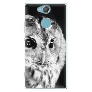 Plastové pouzdro iSaprio - BW Owl - Sony Xperia XA2