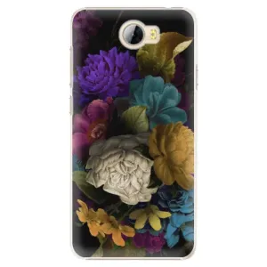 Plastové pouzdro iSaprio - Dark Flowers - Huawei Y5 II / Y6 II Compact