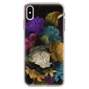 Plastové pouzdro iSaprio - Dark Flowers - iPhone XS Max
