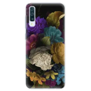 Plastové pouzdro iSaprio - Dark Flowers - Samsung Galaxy A50