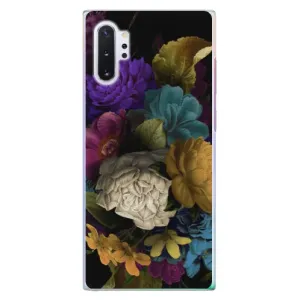Plastové pouzdro iSaprio - Dark Flowers - Samsung Galaxy Note 10+