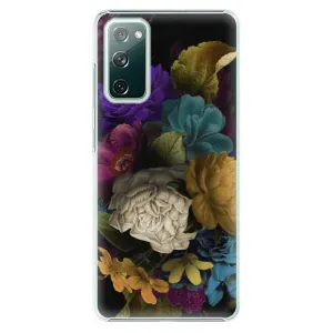 Plastové pouzdro iSaprio - Dark Flowers - Samsung Galaxy S20 FE