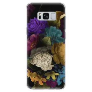 Plastové pouzdro iSaprio - Dark Flowers - Samsung Galaxy S8 Plus