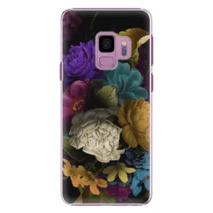 Plastové pouzdro iSaprio - Dark Flowers - Samsung Galaxy S9