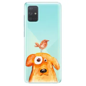 Plastové pouzdro iSaprio - Dog And Bird - Samsung Galaxy A71
