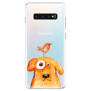 Plastové pouzdro iSaprio - Dog And Bird - Samsung Galaxy S10+
