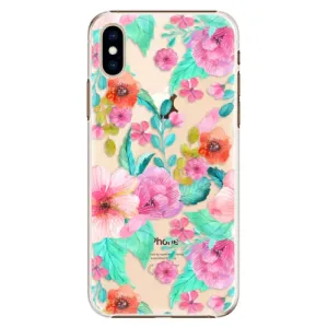 Plastové pouzdro iSaprio - Flower Pattern 01 - iPhone XS