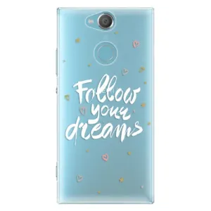 Plastové pouzdro iSaprio - Follow Your Dreams - white - Sony Xperia XA2