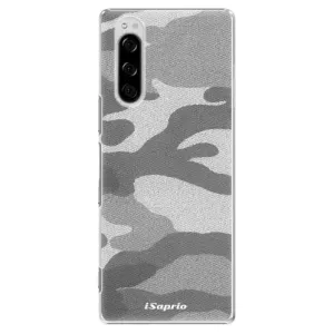 Plastové pouzdro iSaprio - Gray Camuflage 02 - Sony Xperia 5