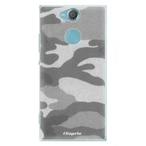 Plastové pouzdro iSaprio - Gray Camuflage 02 - Sony Xperia XA2